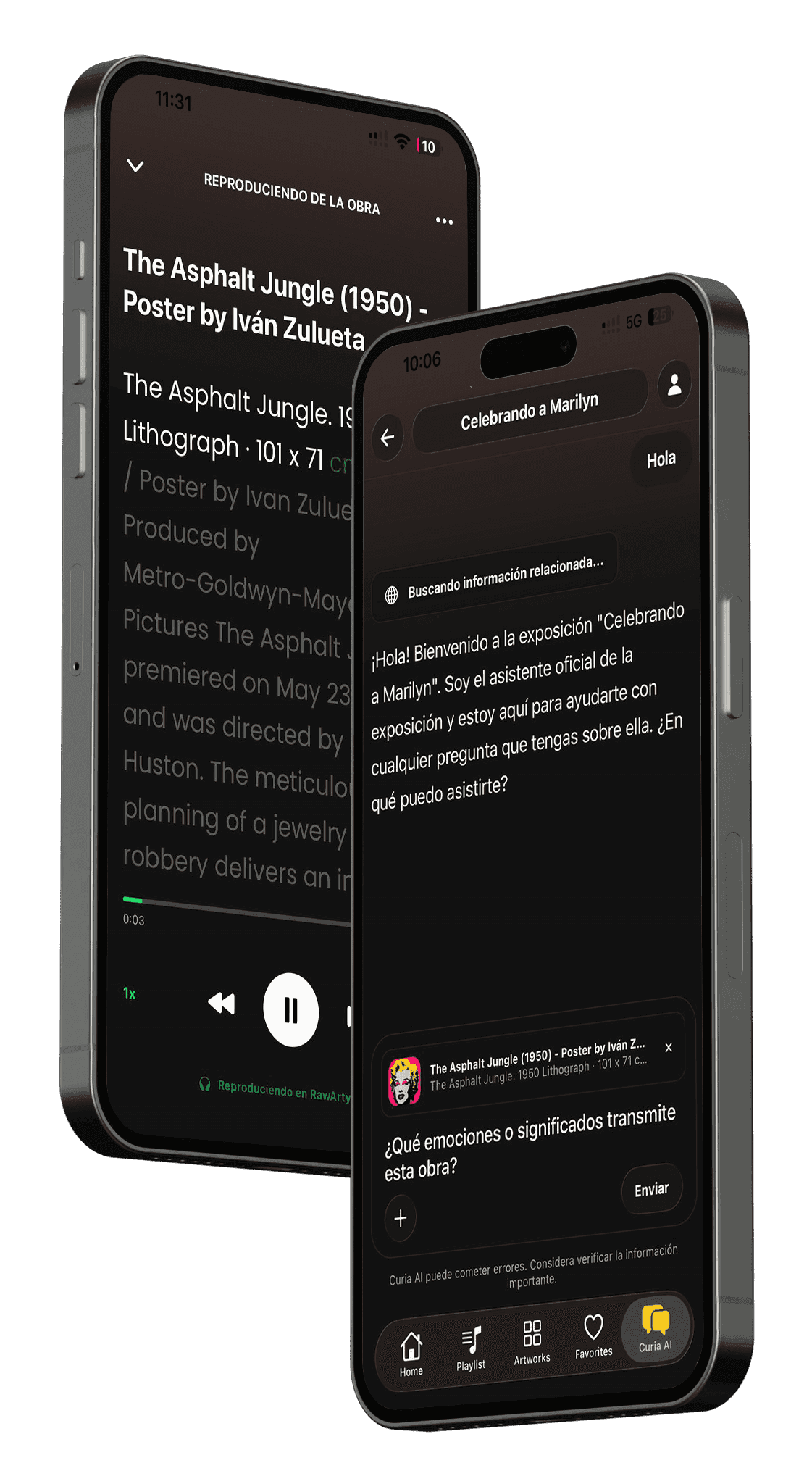 Integración con IA para asistente curatorial
